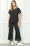 Textured Pearl Top-Shirts & Tops-See and Be Seen-Black-Small-Inspired Wings Fashion