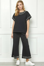 Textured Pearl Top-Shirts & Tops-See and Be Seen-Black-Small-Inspired Wings Fashion