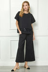 Sequin Trimmed Top-Shirts & Tops-See and Be Seen-Black-Small-Inspired Wings Fashion