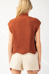 Mock Neck Scallop Sweater-Sweaters-Eesome-Mocha-Small-Inspired Wings Fashion