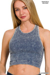 Ribbed Racerback Cropped Tank Top-Shirts & Tops-Zenana-Blackberry-SM/MD-Inspired Wings Fashion