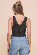 Scallop Lace Bralette-Bralettes-Allie Rose-Black-S/M-Inspired Wings Fashion