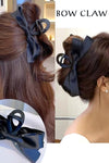 Silk Ribbon Claw Clip-Hair Accessories-Zenana-Black-O/S-Inspired Wings Fashion