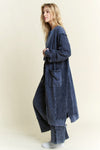 Terry Oversized Cardigan-Cardigans-J Her-Navy-Small-Inspired Wings Fashion