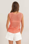 Open Stitch Round Neck Crochet Top-Tops-HYFVE-Small-Cream-Inspired Wings Fashion