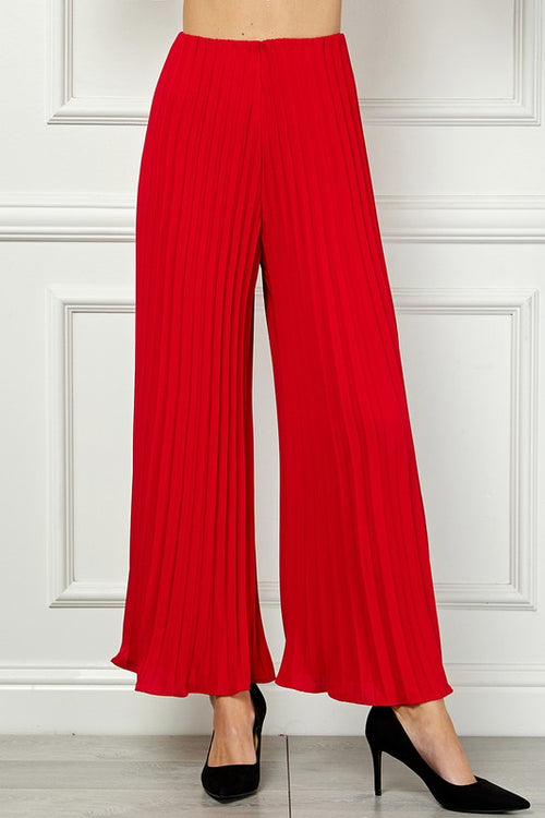 Pleated Pants-Pants-See and Be Seen-Red-Small-Inspired Wings Fashion