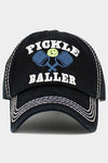 Vintage Pickle Baller Cap-Hat-Wona Trading-Black-Inspired Wings Fashion