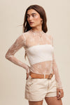 Lace Layering Top-Shirts & Tops-Listicle Clothing-Ecru-XS-Inspired Wings Fashion