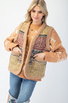 Ethnic Boucle Vest-Vests-Easel-Mocha Combo-Small-Inspired Wings Fashion