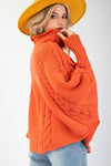 Poncho Sweater-Tops-Easel-Pumpkin-Small-Inspired Wings Fashion