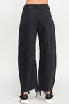 Black HR Horseshoe Jeans-Jeans-Special A-1/25-Inspired Wings Fashion