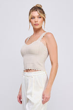 Pointelle Knit Bralette-bralette-Allie Rose-Oat-O/S-Inspired Wings Fashion