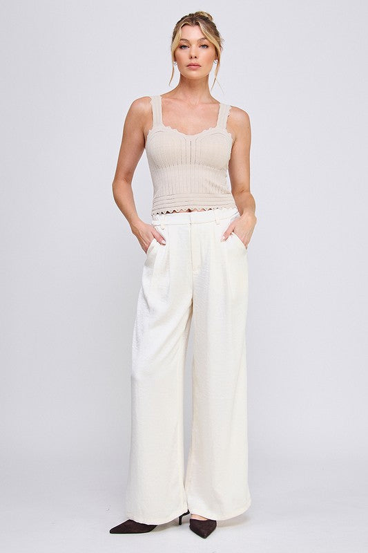 Pointelle Knit Bralette-bralette-Allie Rose-Oat-O/S-Inspired Wings Fashion