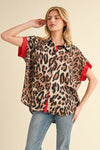 Contrast Trim Leopard Top-Shirts & Tops-Jodifl-Mocha-Small-Inspired Wings Fashion