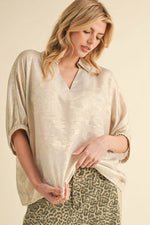 Metallic Dolman Sleeve Top-Shirts & Tops-Jodifl-Pearl-Small-Inspired Wings Fashion