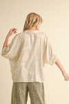 Metallic Dolman Sleeve Top-Shirts & Tops-Jodifl-Pearl-Small-Inspired Wings Fashion