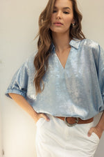 Metallic Dolman Sleeve Top-Shirts & Tops-Jodifl-Pearl-Small-Inspired Wings Fashion