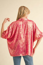 Metallic Dolman Sleeve Top-Shirts & Tops-Jodifl-Pearl-Small-Inspired Wings Fashion