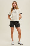 Rodeo Contrast Knit Top-Shirts & Tops-Wishlist-Ecru/Charcoal-Small-Inspired Wings Fashion