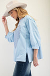 Stud Heart Patch Top-Shirts & Tops-Easel-Sky-Small-Inspired Wings Fashion