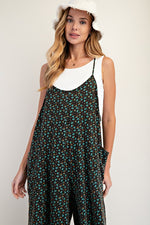Ditsy Floral Jumpsuit-Jumpsuit-Easel-Eggplant-Small-Inspired Wings Fashion