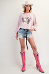 Wild Horses Print Top-Shirts & Tops-Easel-Faded Sage-Small-Inspired Wings Fashion