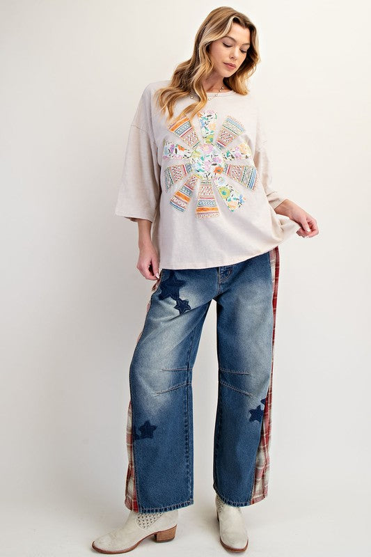 Sun Patch Top-Top-Easel-Mushroom-Small-Inspired Wings Fashion