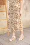 Floral Embroidered Midi Skirt-Skirt-VOY-Brown-Small-Inspired Wings Fashion