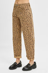 Barrel Cuffed Leopard Pants-Pants-Risen Jeans-Camel-1-Inspired Wings Fashion
