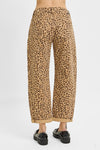 Barrel Cuffed Leopard Pants-Pants-Risen Jeans-Camel-1-Inspired Wings Fashion