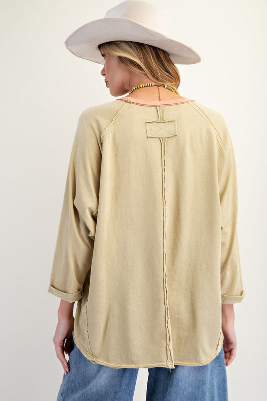 Wild Horses Print Top-Shirts & Tops-Easel-Faded Sage-Small-Inspired Wings Fashion