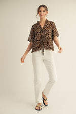 Front Tie Ruffle Top-Shirts & Tops-Jodifl-Animal-Small-Inspired Wings Fashion