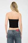 Strapless Crochet Top-Top-Blu Pepper-Black-Small-Inspired Wings Fashion