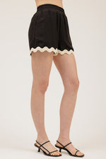 Contrast Scallop Set-Matching Set-Blu Pepper-Black-Small-Inspired Wings Fashion