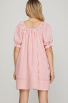Mini Bow Dress-Dress-She+Sky-Red-Small-Inspired Wings Fashion