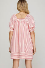 Mini Bow Dress-Dress-She+Sky-Red-Small-Inspired Wings Fashion