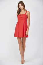 Front Bow Dress-Dress-Fate by LFD-Red-Small-Inspired Wings Fashion