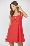 Front Bow Dress-Dress-Fate by LFD-Red-Small-Inspired Wings Fashion