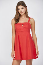 Front Bow Dress-Dress-Fate by LFD-Red-Small-Inspired Wings Fashion