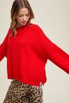 Drop Shoulder Sweater-sweater-Wishlist-Red-Small-Inspired Wings Fashion