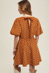 Floral Corduroy Dress-Dress-Wishlist-Camel-Small-Inspired Wings Fashion