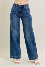 HW Wide Leg Trousers-Jeans-Judy Blue-Denim-0(24)-Inspired Wings Fashion