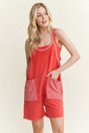 Stripe Pocket Romper-Romper-J Her-Red-Small-Inspired Wings Fashion