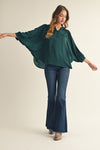 Long Dolman Sleeve Top-Shirts & Tops-Jodifl-Hunter Green-Small-Inspired Wings Fashion