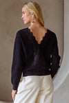 Reversible Lace Trim Sweater-sweater-Skies Are Blue-Black-XS-Inspired Wings Fashion
