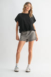 Bubble Hem Top-Shirts & Tops-Wishlist-Black-Small-Inspired Wings Fashion