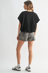 Bubble Hem Top-Shirts & Tops-Wishlist-Black-Small-Inspired Wings Fashion
