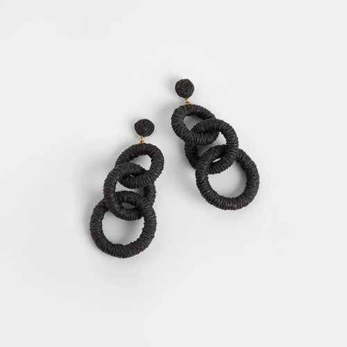 Sloane Earrings-Earrings-tgbBRANDS:Coco+Carmen,Whispers-Black-Inspired Wings Fashion