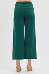 Tummy Control Pants-Pants-Risen Jeans-Hunter Green-1-Inspired Wings Fashion