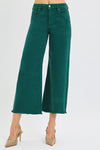 Tummy Control Pants-Pants-Risen Jeans-Hunter Green-1-Inspired Wings Fashion